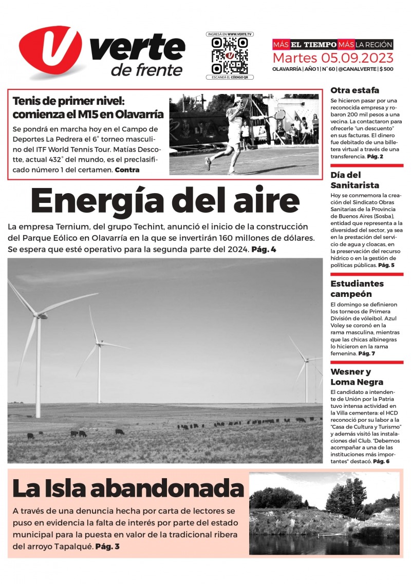 La tapa de Verte en Papel